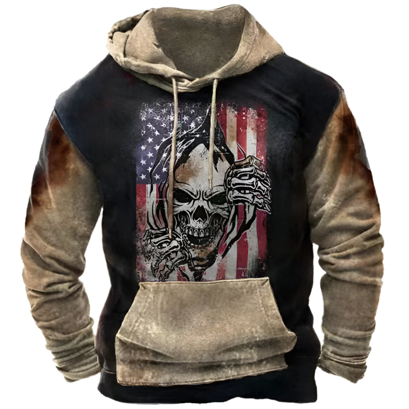 Men's USA Hooded 3D Print Sweatshirt