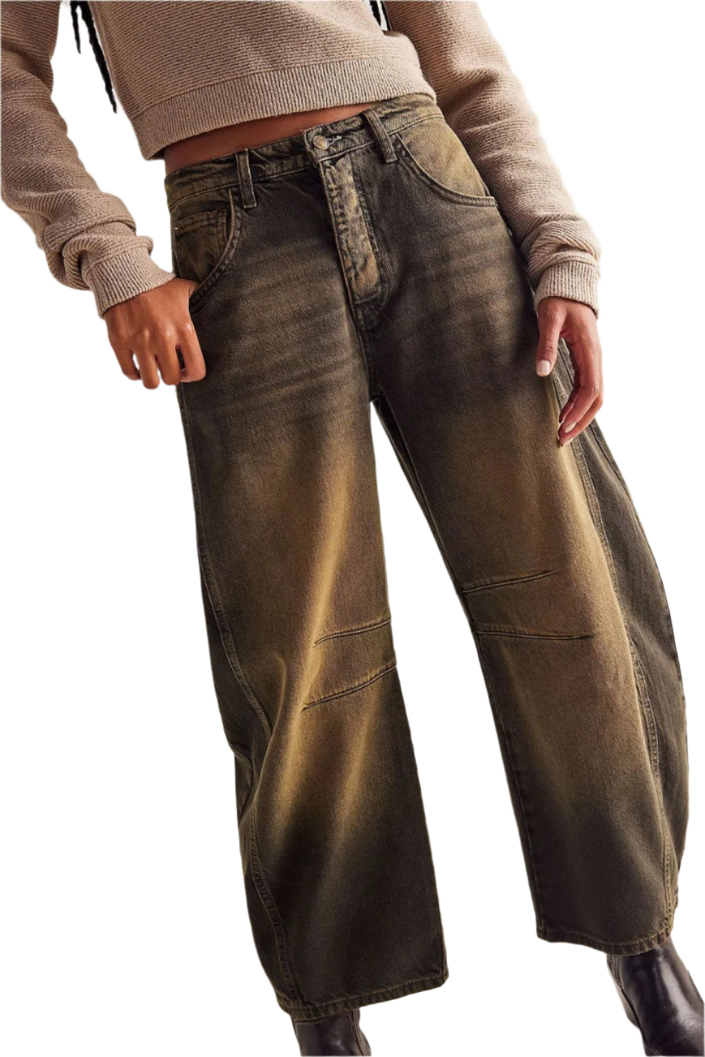 Wide Leg Jeans with Pockets