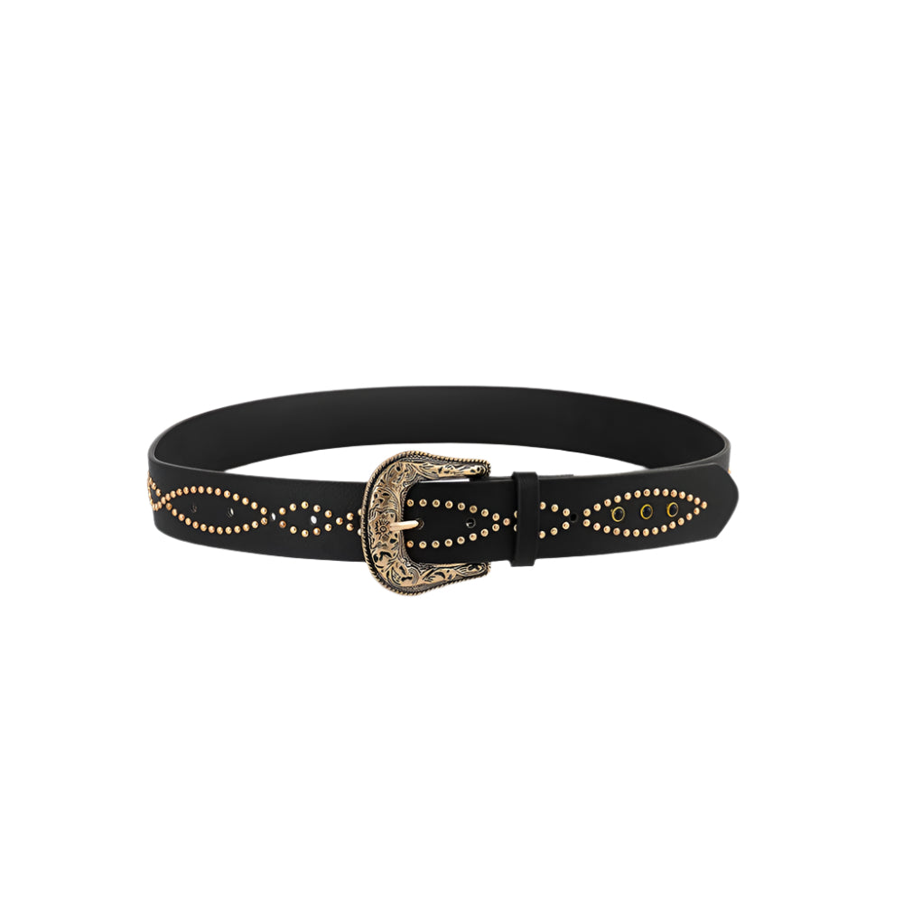 PU Leather Rhinestone Belt