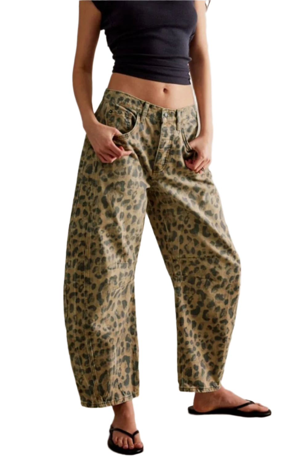 Wide Leg Jeans with Pockets