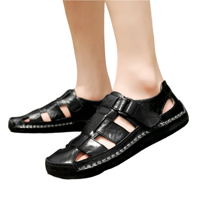 Hand Sewn Cowhide Leather Men's Casual Sandals