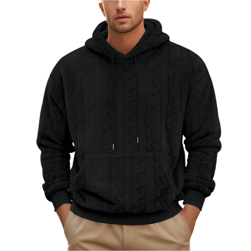 Men's Hooded Teddy Plush Sweater