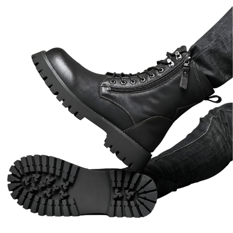 Men's Leather Fleece Lined Boots