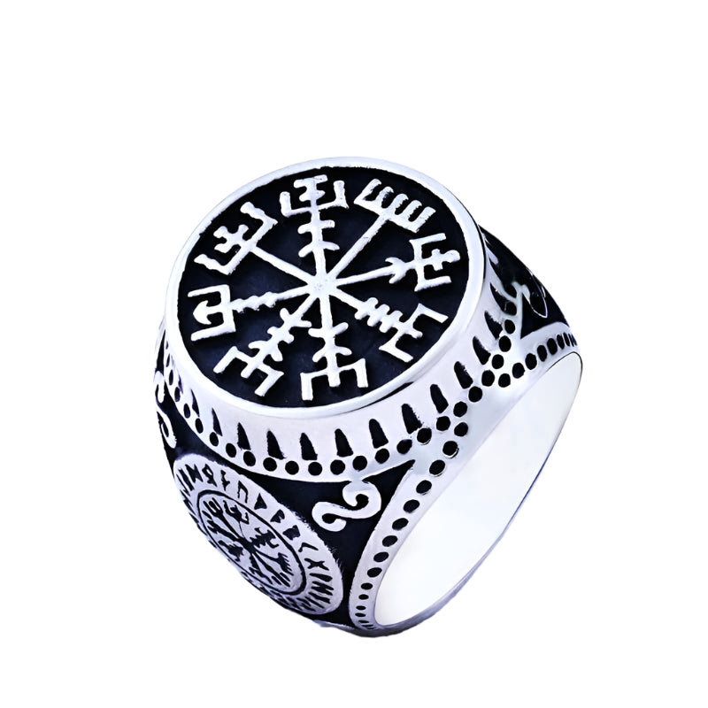 Stainless Steel  Vegvisir Ring