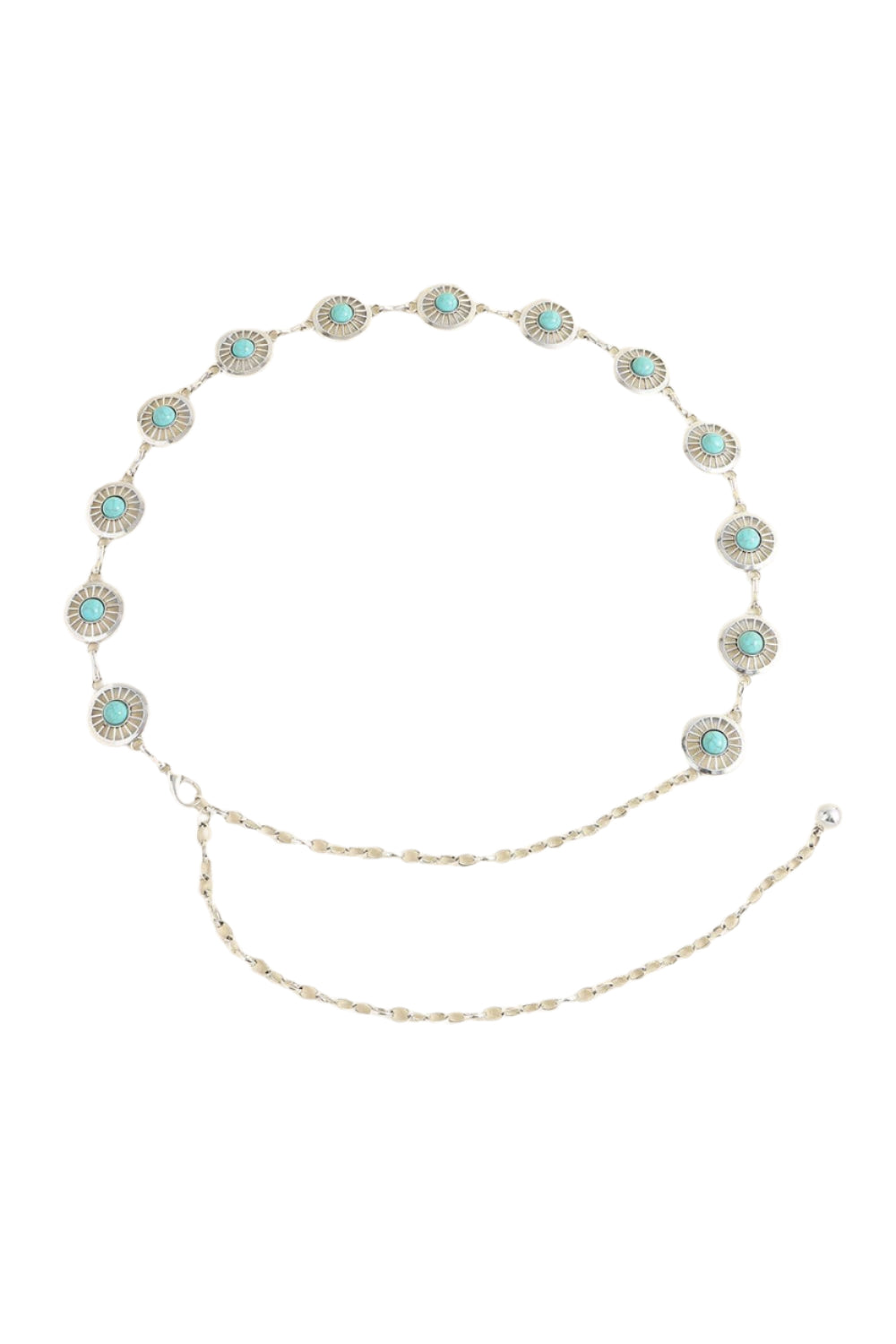 Vintage Turquoise Alloy Belt
