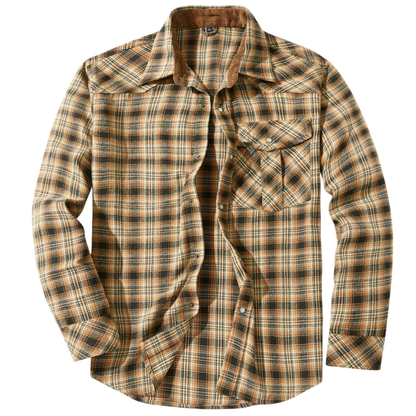Men's Long Sleeve Pearl Button Shirt