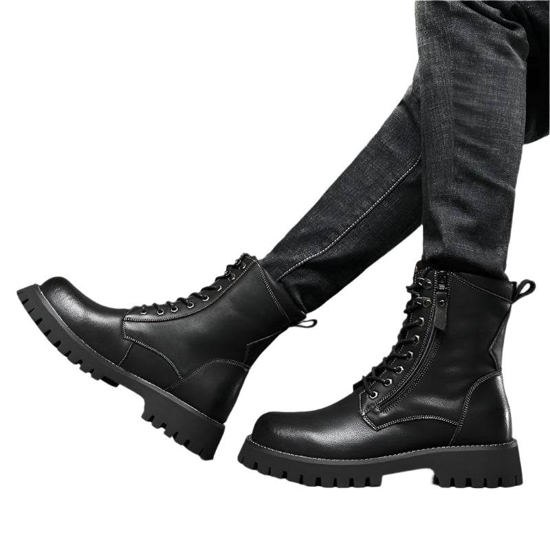 Men's Leather Fleece Lined Boots