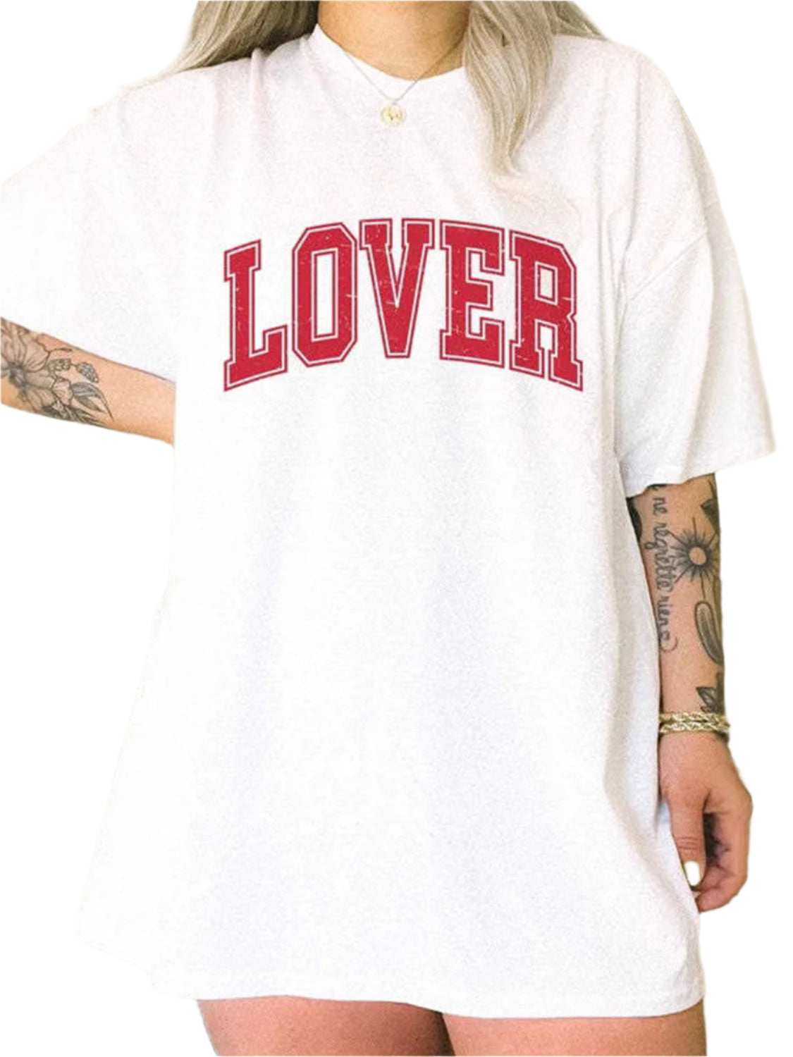 LOVER Round Neck Half Sleeve T-Shirt
