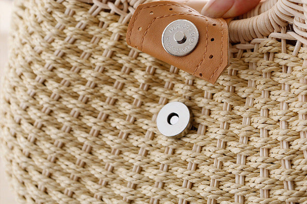 Hand Woven Rattan Handbag