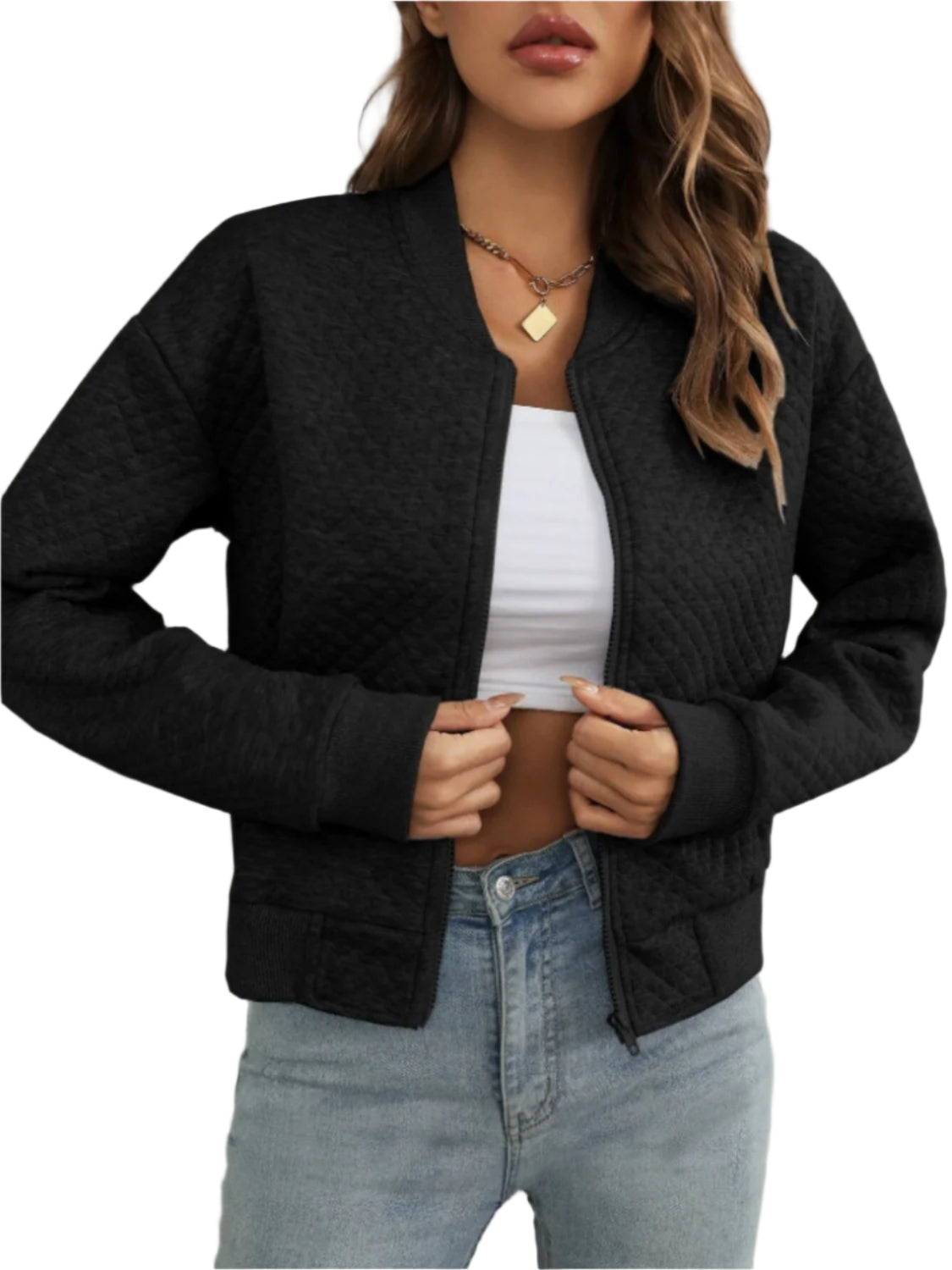 Zip Up Long Sleeve Jacket