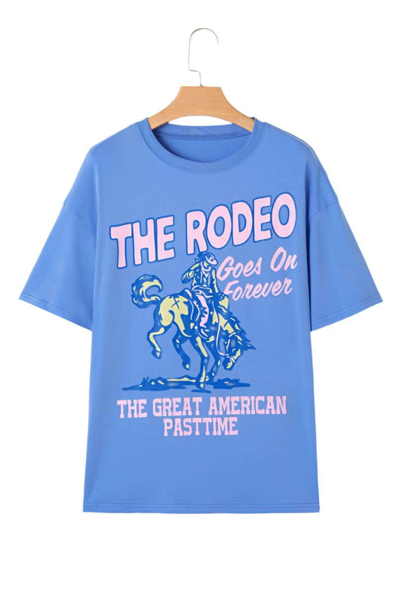 Graphic Round Neck Short Sleeve T-Shirt