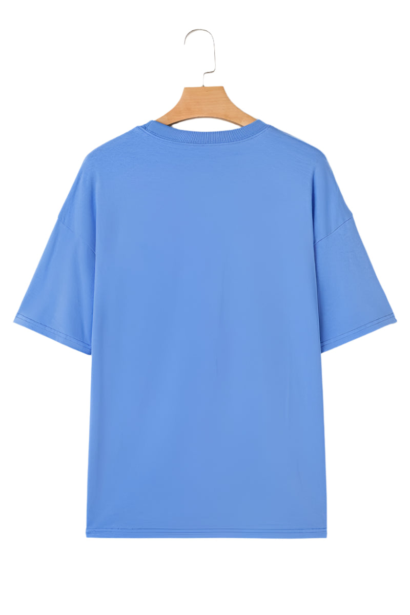 Graphic Round Neck Short Sleeve T-Shirt