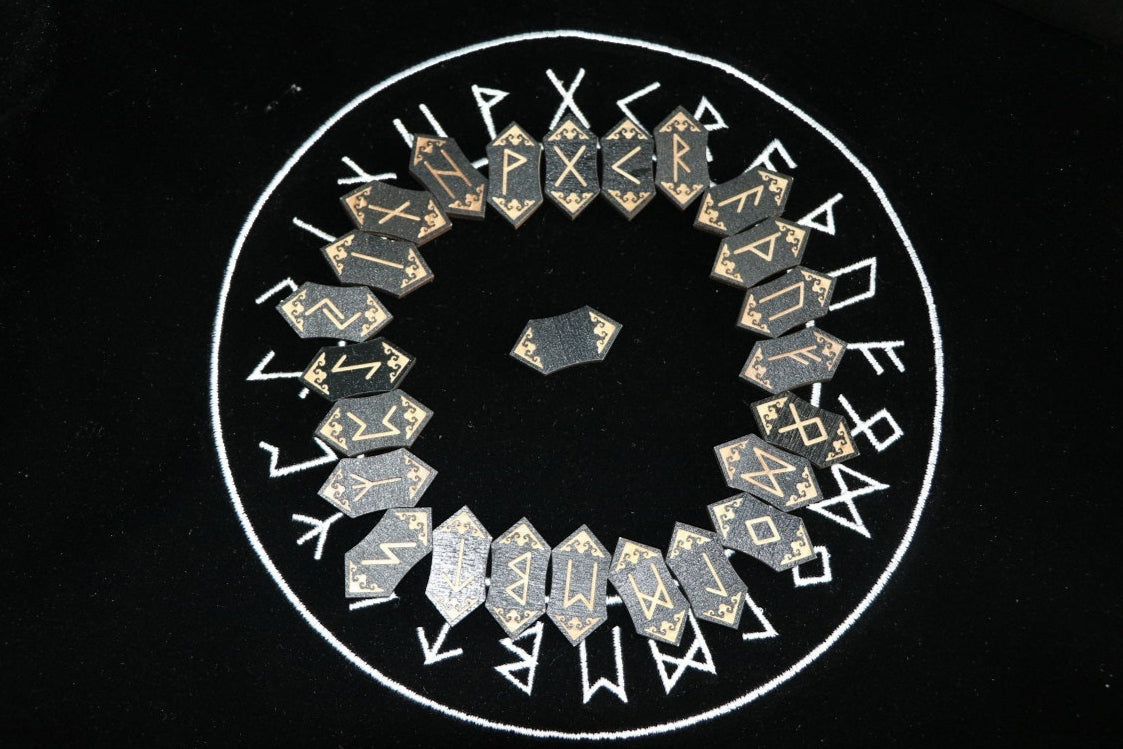 Sandal Wood Norse Elder Futhark Runes