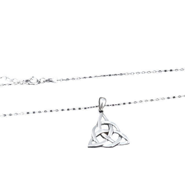 925 Sterling Silver Triquetra Necklace