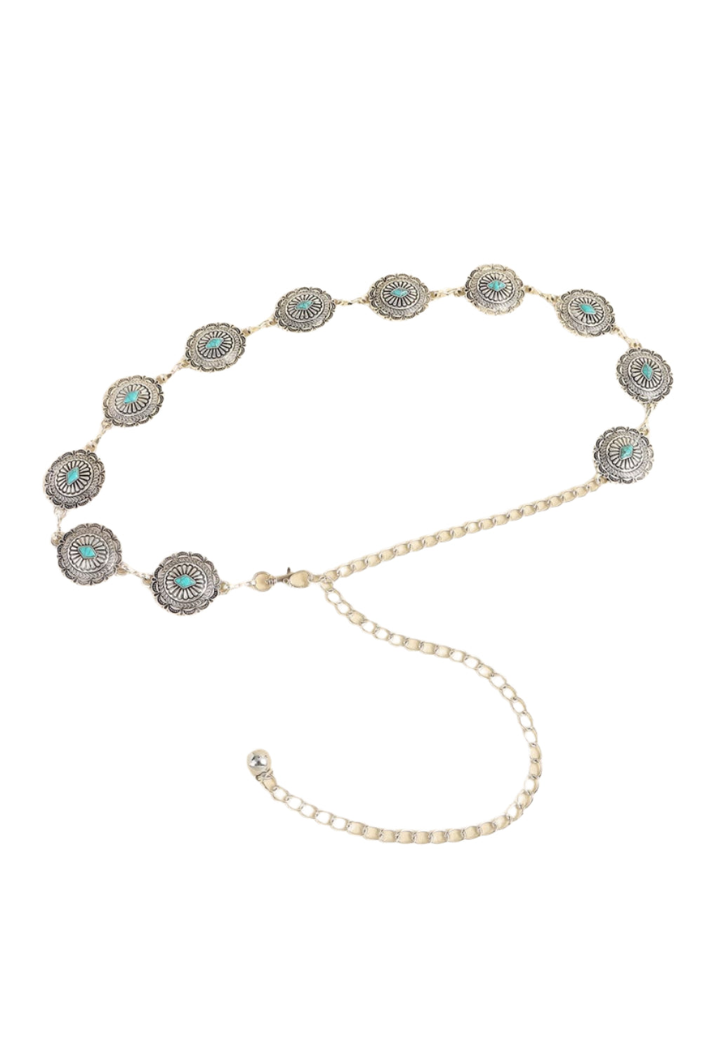 Vintage Turquoise Alloy Belt