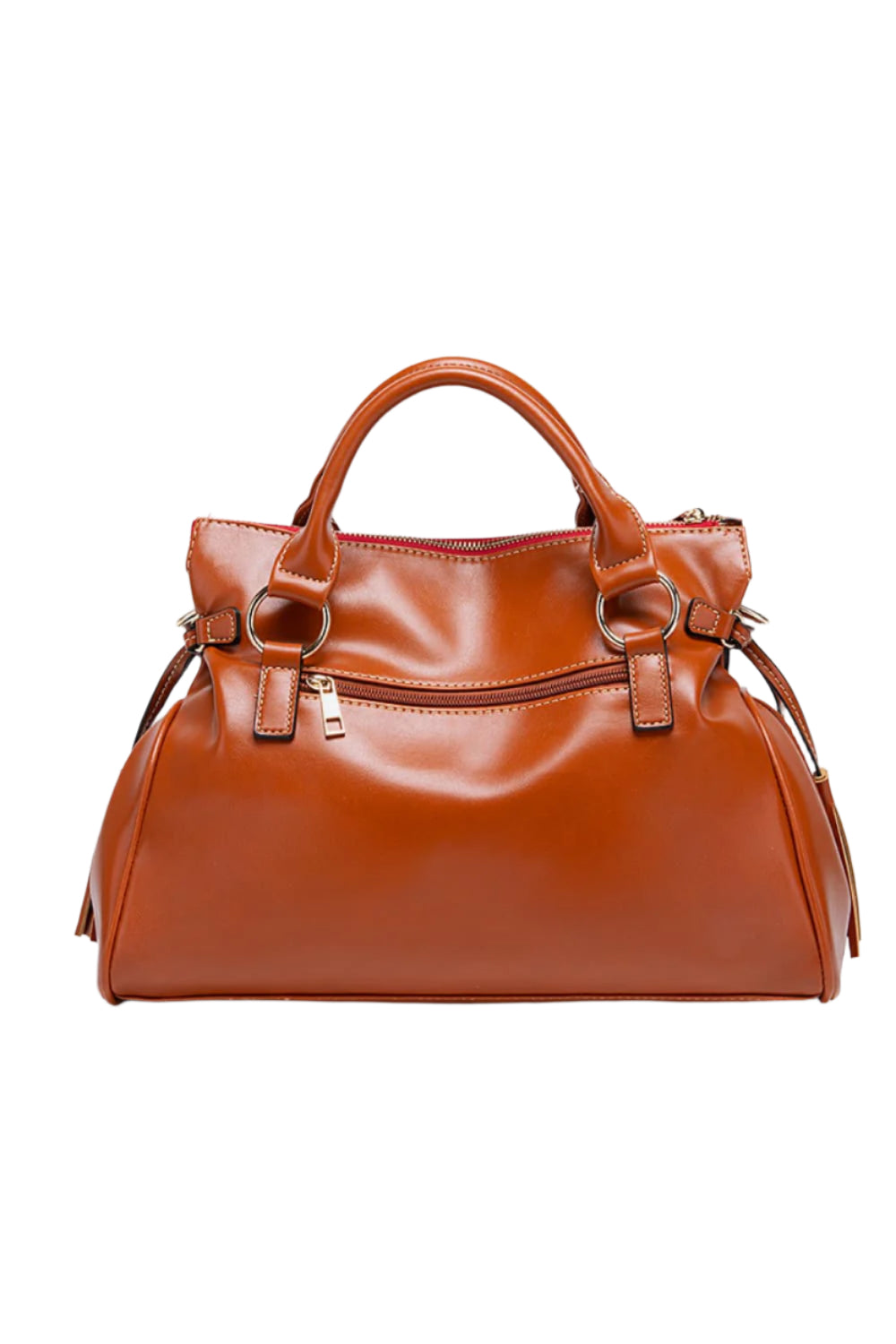 PU Leather Handbag with Tassels