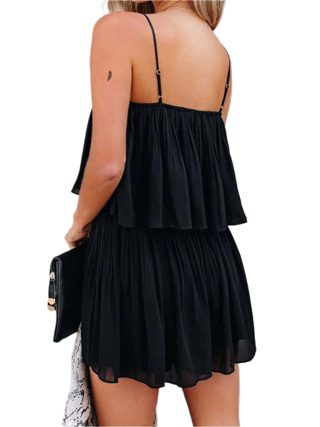 Ruched Spaghetti Strap Romper