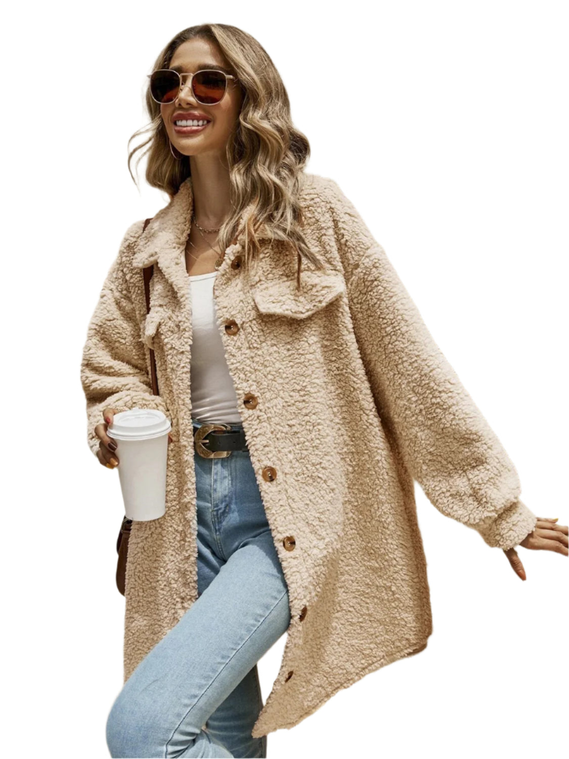 Collared Button Down Coat