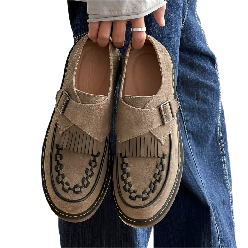 Men's Cowhide Leather Tassel Loafers