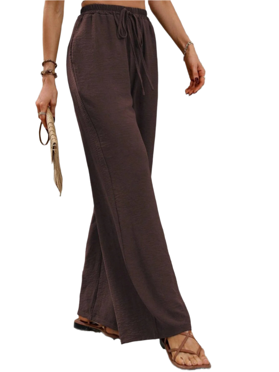 Wide Leg Drawstring Pants