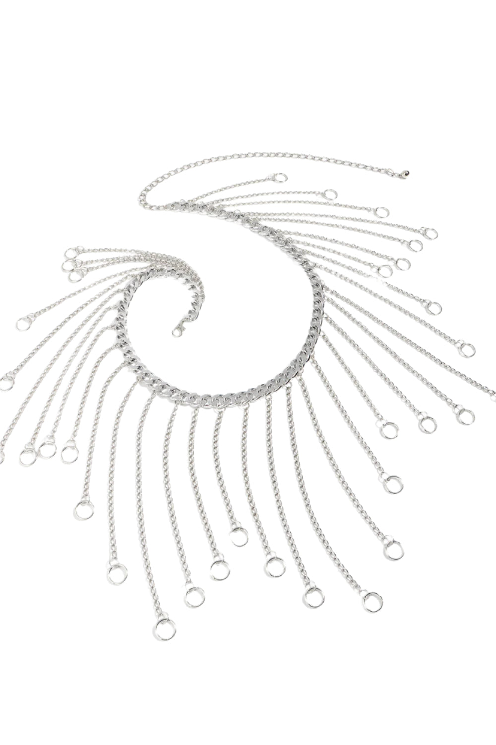 Fringe Chain Alloy Belt