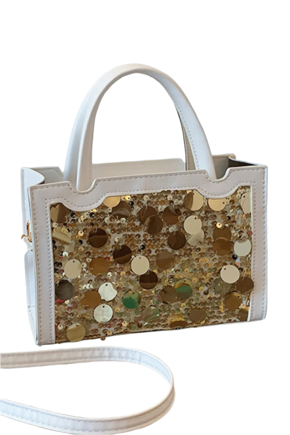 PU Leather Sequin Handbag