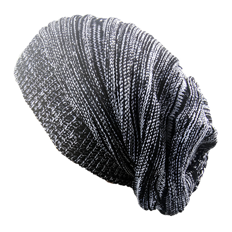 Two Color Knitted Beanie Hat