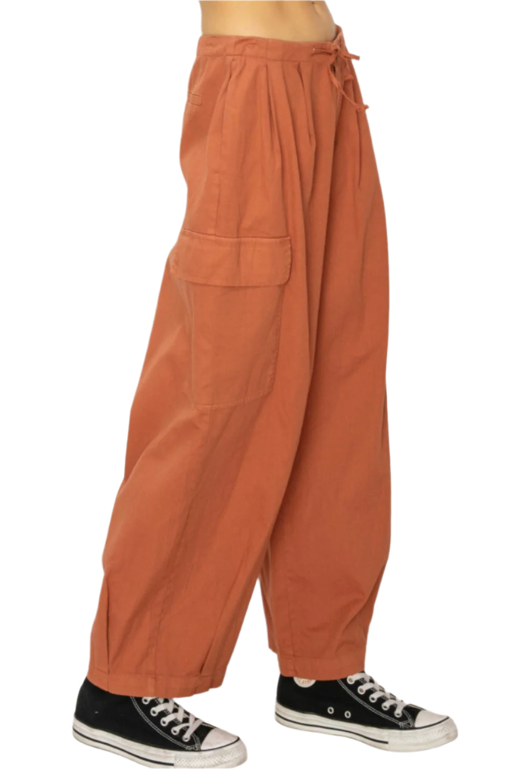 HYFVE Drawstring Cargo Wide Leg Pants