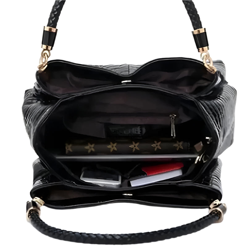 PU Leather Embossed Handbag
