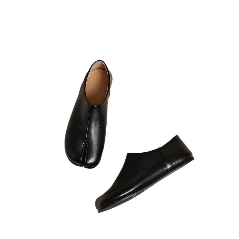 Vegetable Tanned Sheepskin Split Toe Flats