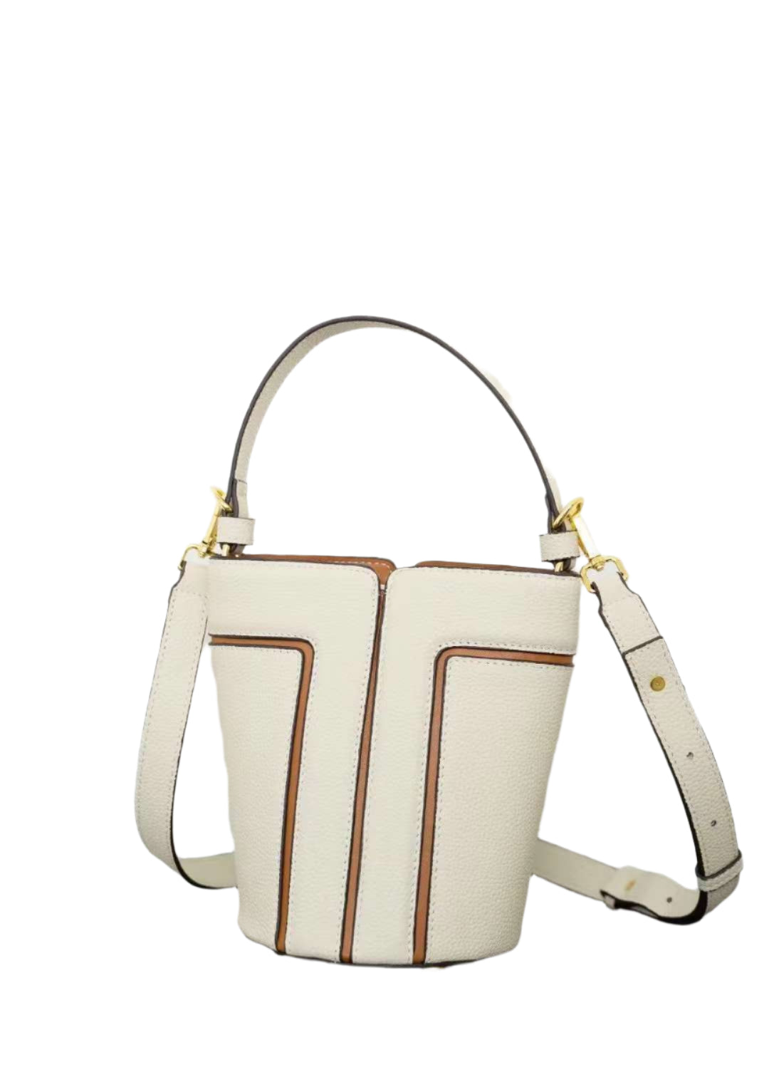 Cowhide Leather Contrast Color Bag