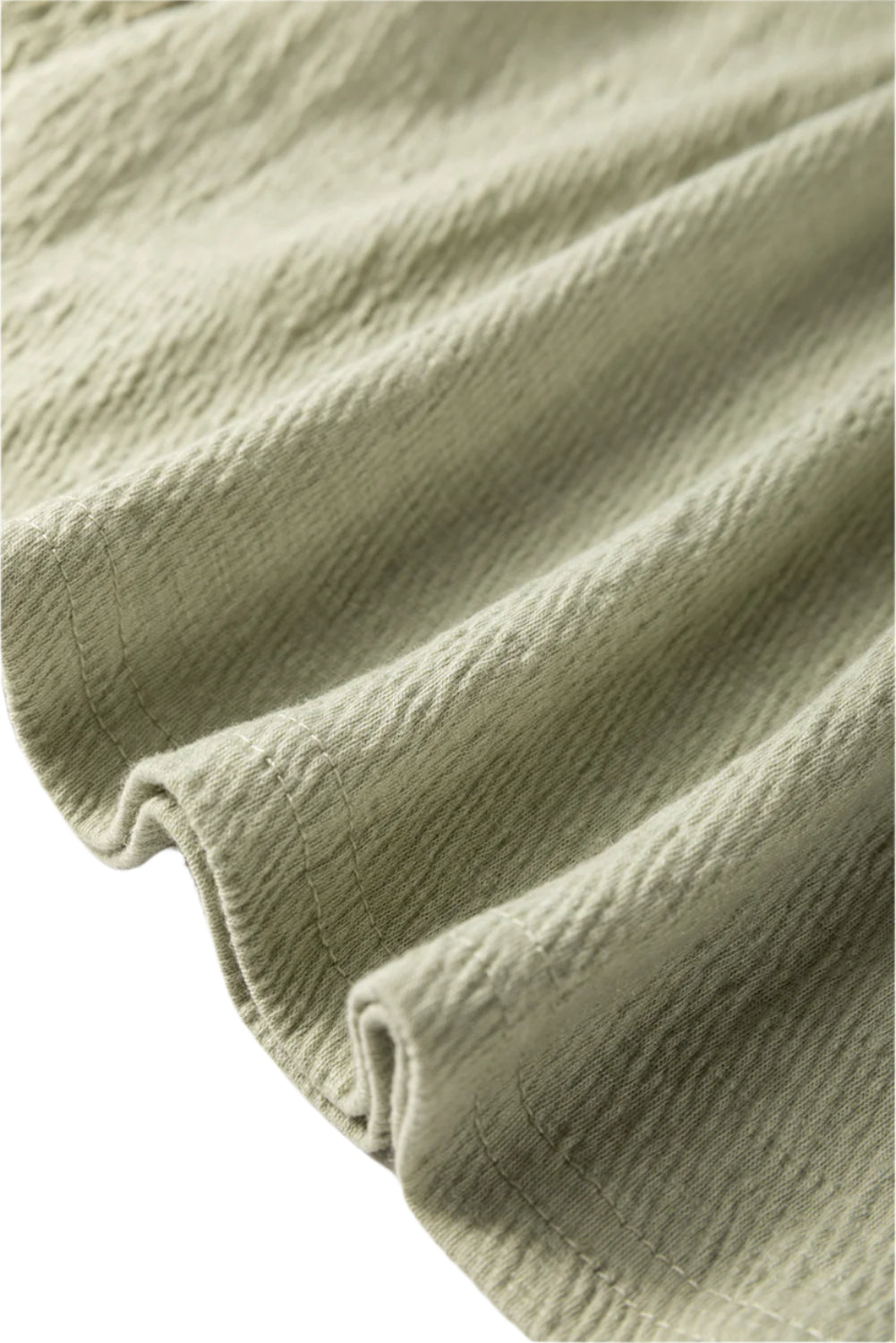 Textured Round Neck Three-Quarter Sleeve Blouse