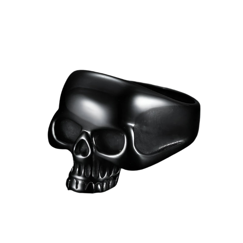 Stainless Steel Jawless Skull Ring