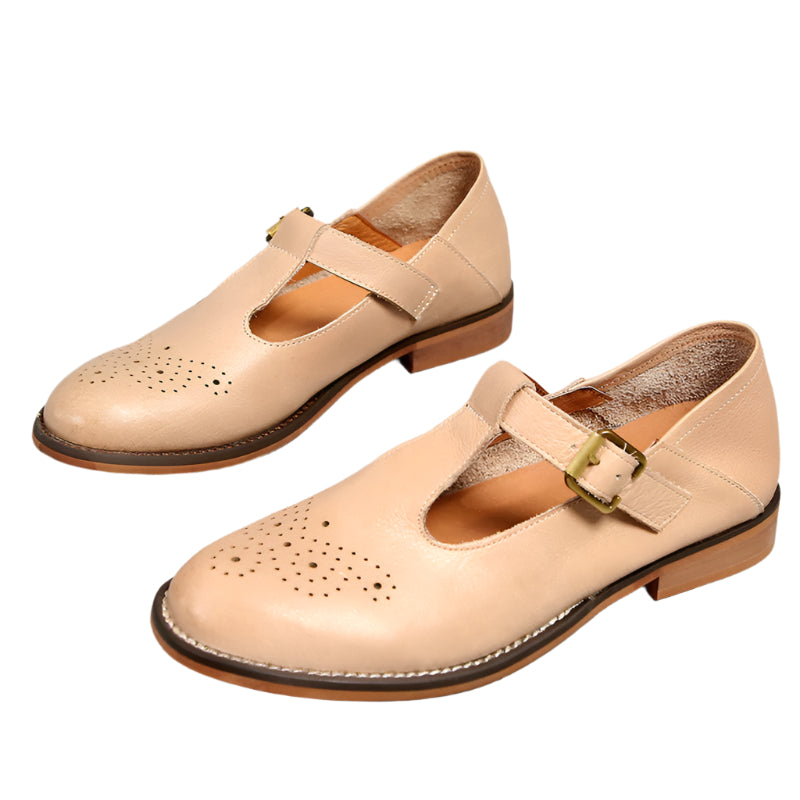 Cowhide leather May Jane Shoes