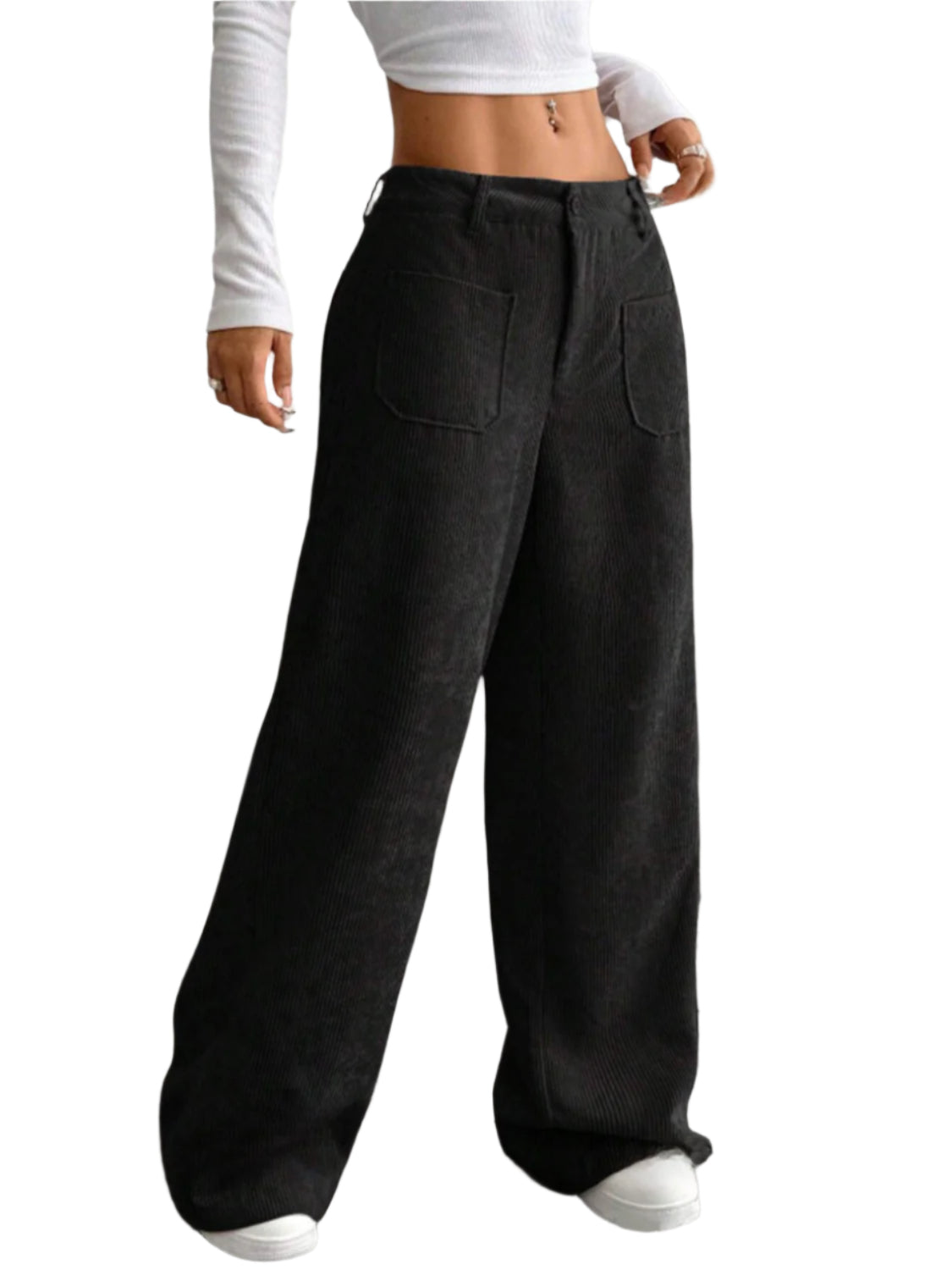 Wide Leg Pants with Pockets
