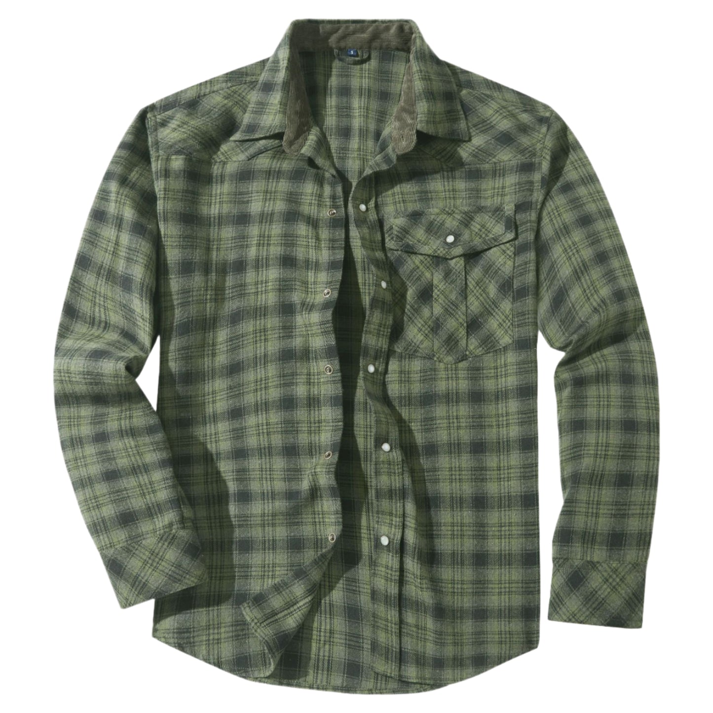 Men's Long Sleeve Pearl Button Shirt