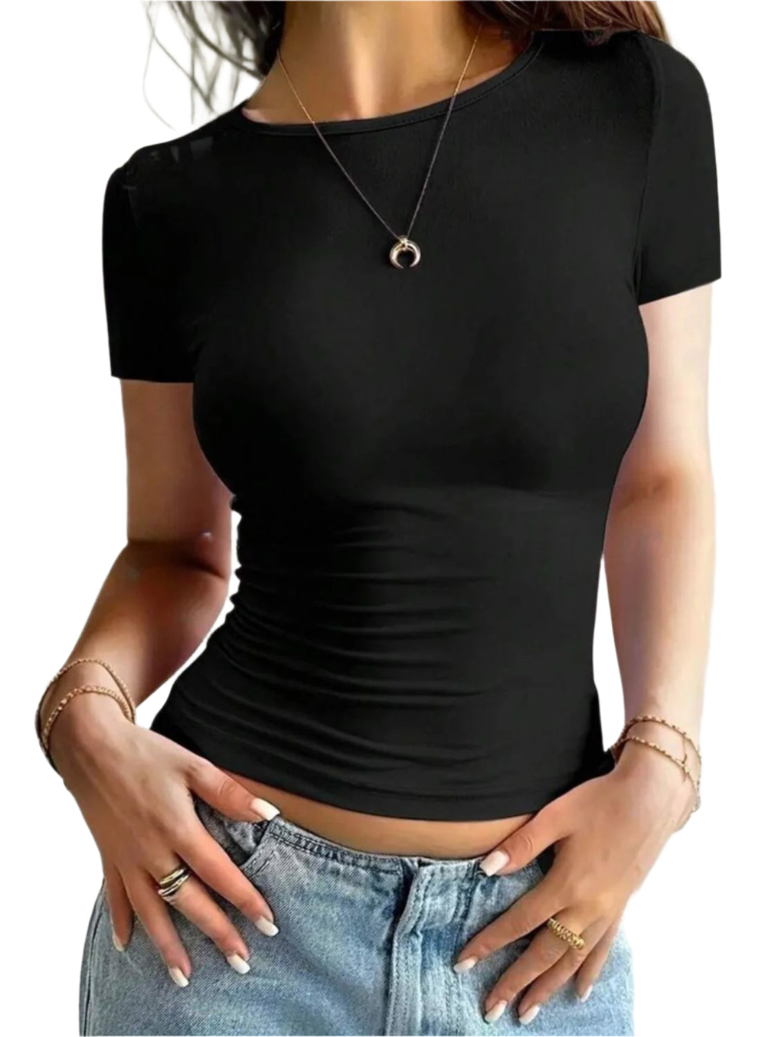 Round Neck Short Sleeve T-Shirt