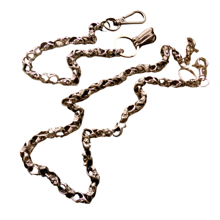 Men's Skull Metal Belt Loop Chain In Long and Short