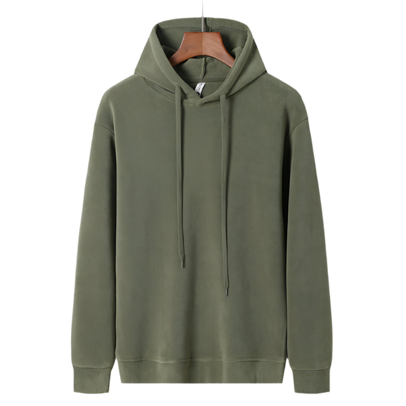 Men's Solid Color Hooded Sweatshirt