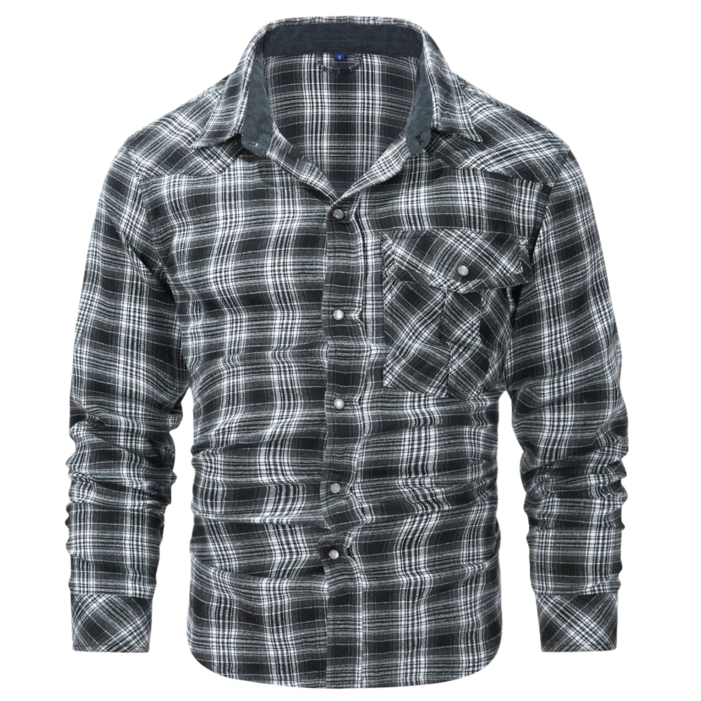 Men's Long Sleeve Pearl Button Shirt