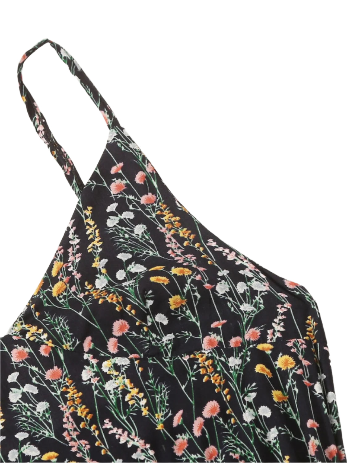 Printed V-Neck Spaghetti Strap Romper