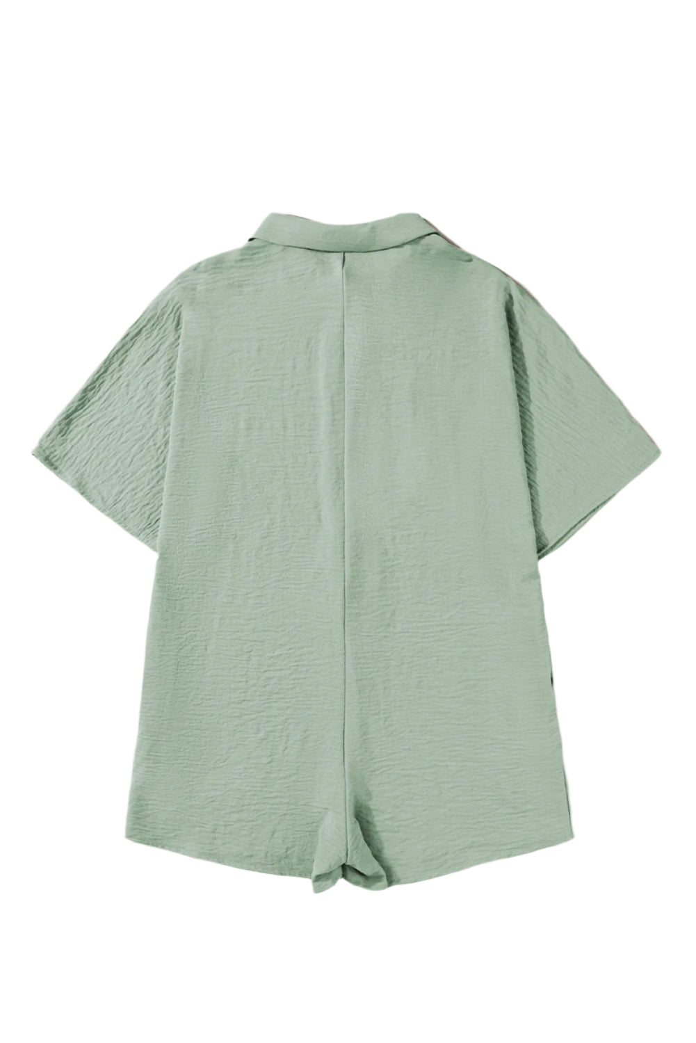 Half Button Collared Neck Romper