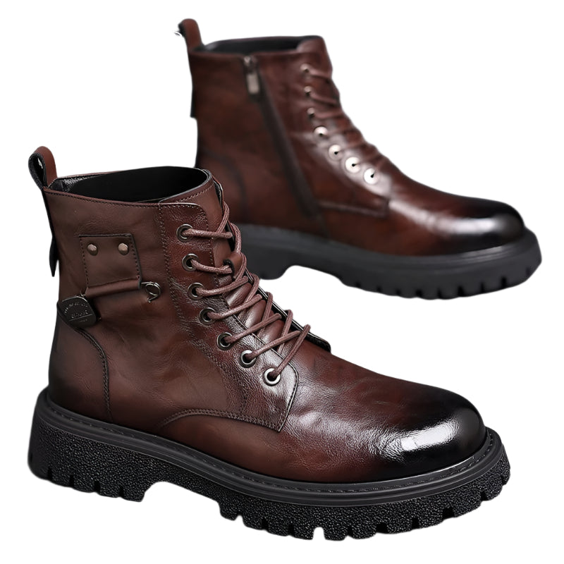 Men's PU Leather Martin Boots