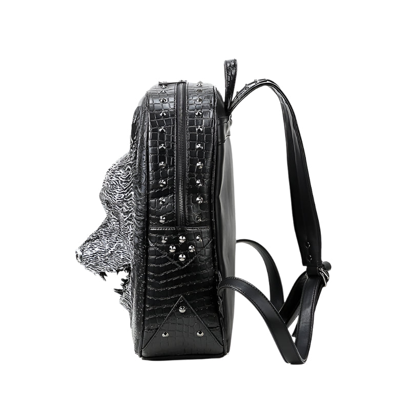 3D Wolf Head Backpack