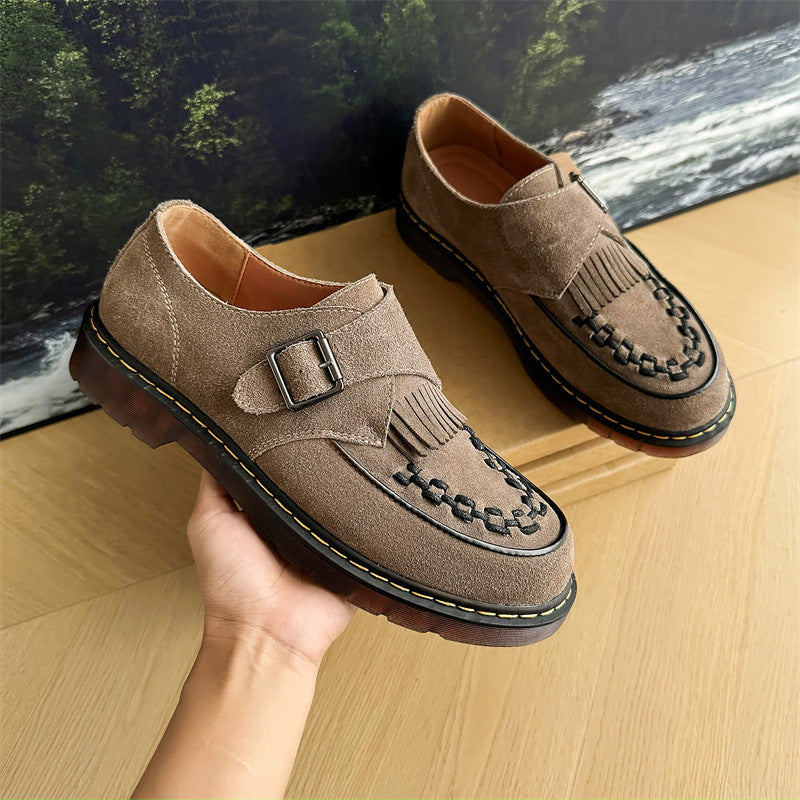 Men's Cowhide Leather Tassel Loafers