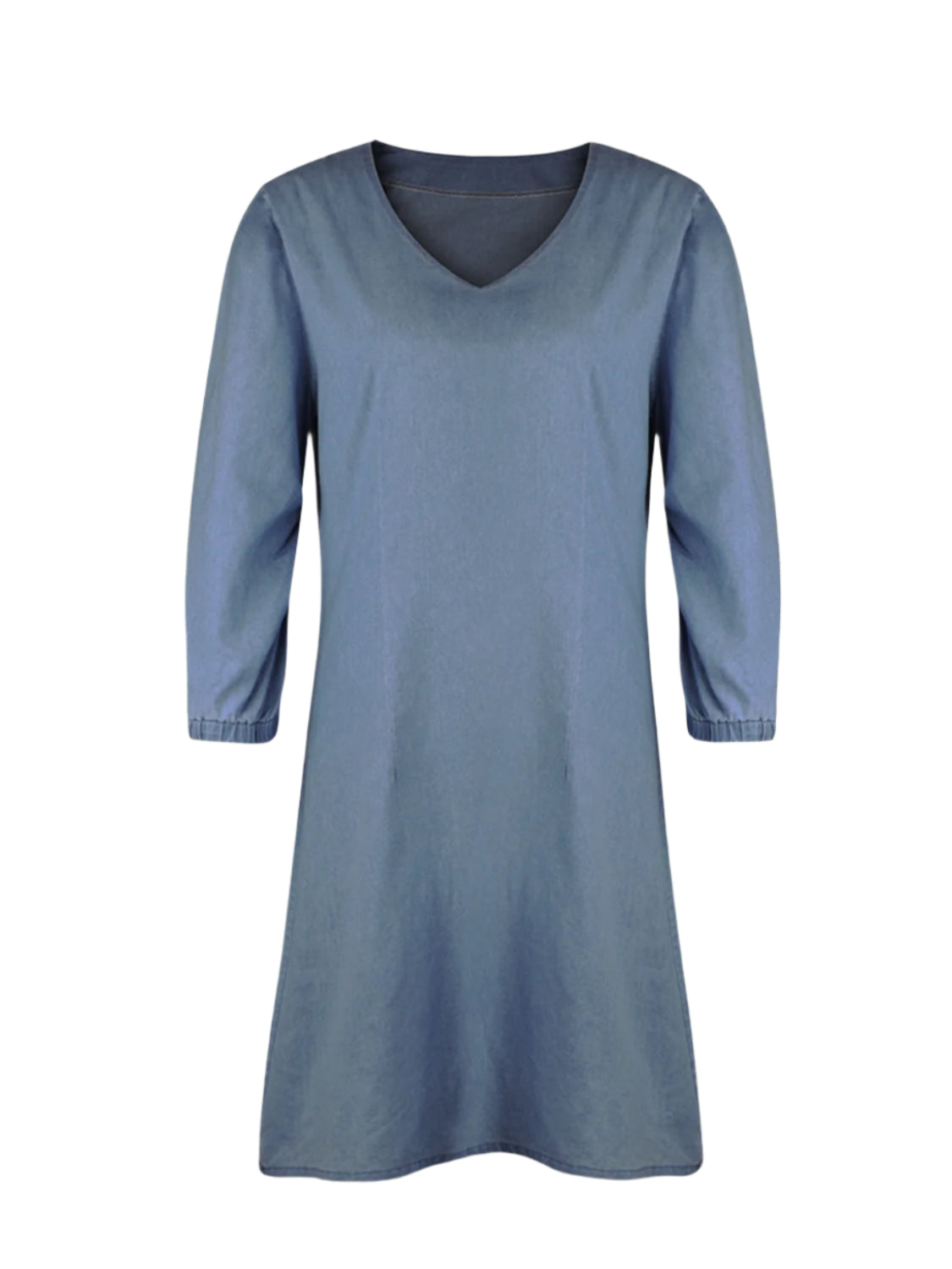 Full Size V-Neck Half Sleeve Dress