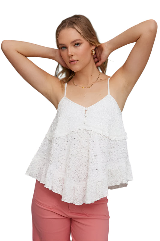 Mittoshop Textured V-Neck Cami