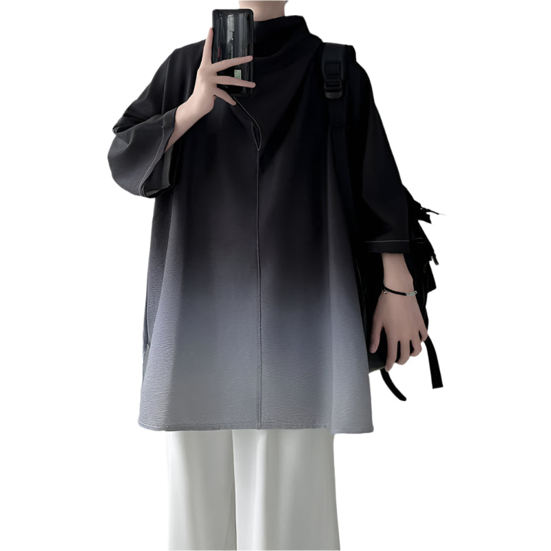 Men's Gradient Poncho