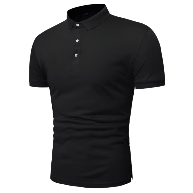 Men's Solid Color Polo Shirt