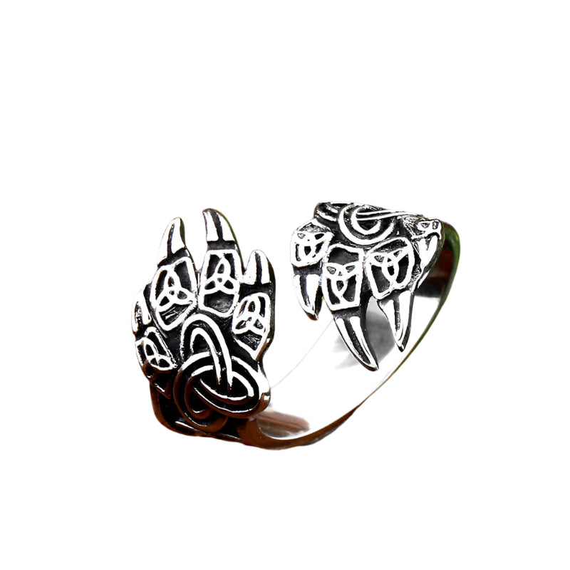 Stainless Steel Bear Claw Ring